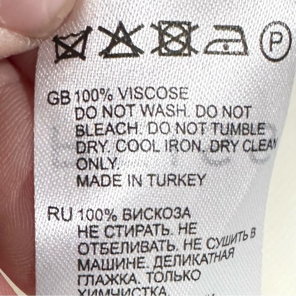 Reiss Sharon Colorblocked Blouse Top Sleeveless Black White Size 4 - Picture 7 of 7